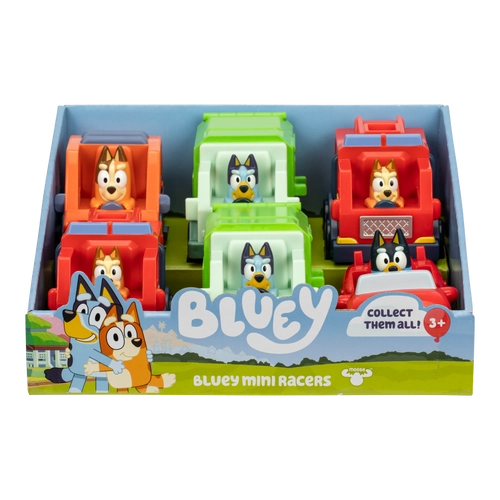 Bluey S12 Mini Racers assorted vehicles