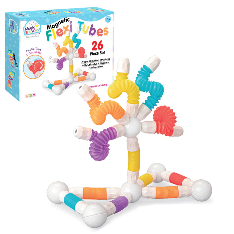 Magic Sensory Magnetic Flexi Tubes 26pc Set