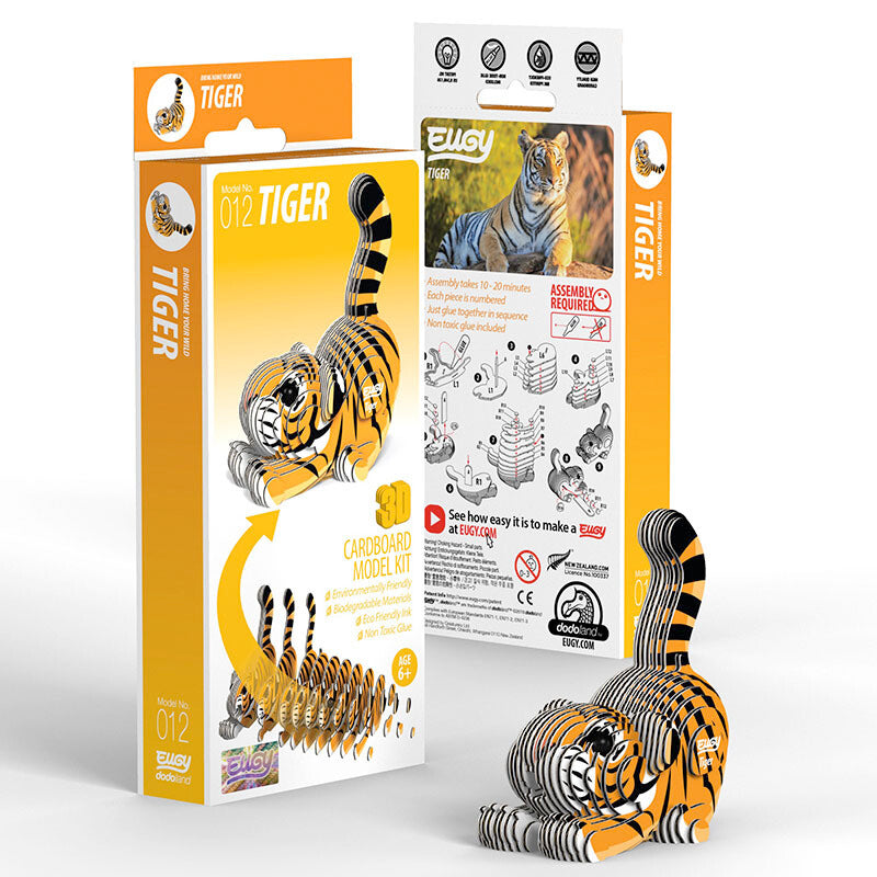 Eugy Cardboard Model Kit Tiger
