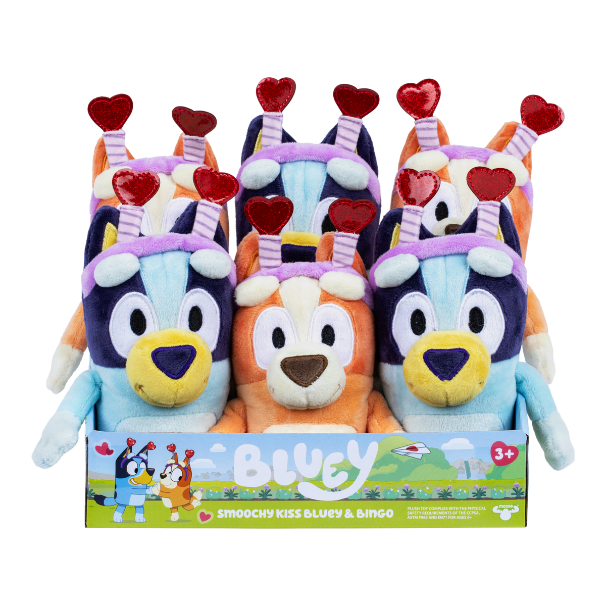 Bluey S14 Plush SMOOCHY KISS BLUEY OR BINGO