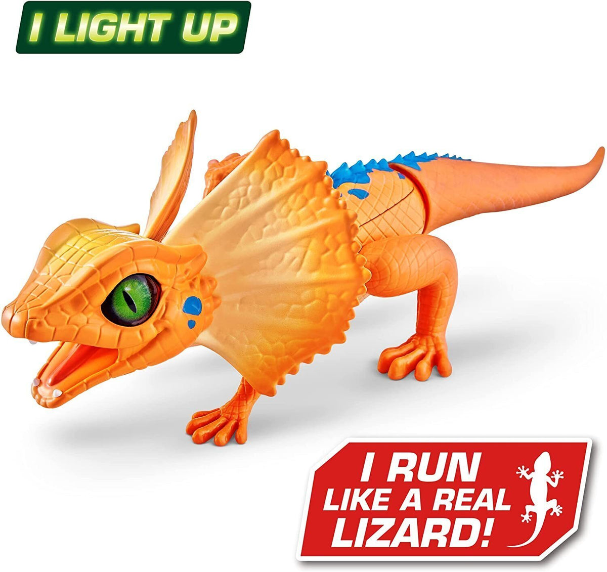 Zuru Robo Alive Light Up Frill Neck Lizard Asst (req 2 x AA Batteries)