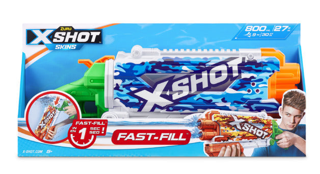 Zuru XSHOT Fast Fill Pump Action Water Gun Camo Blue