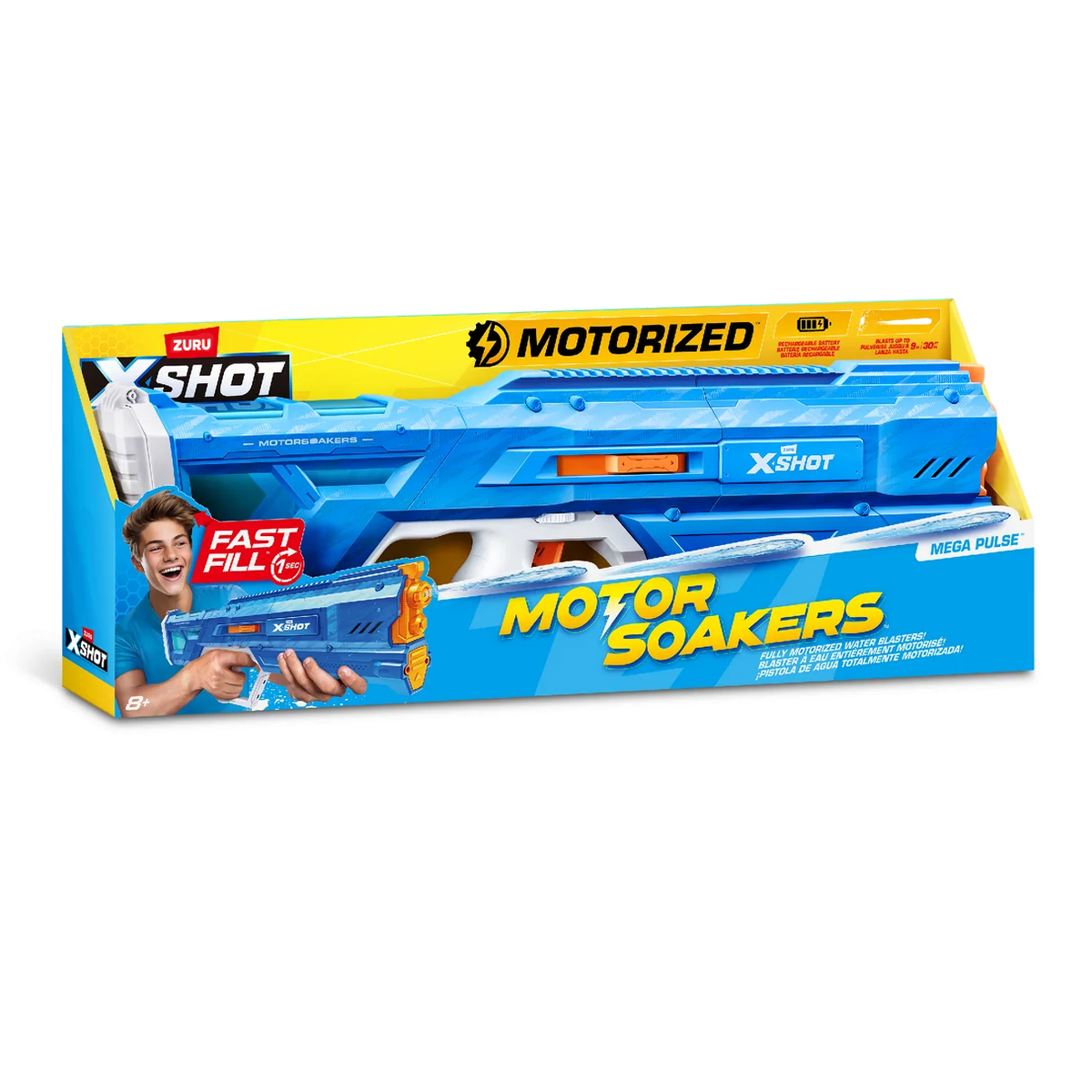 Zuru XSHOT Fast Fill Motor Soakers Mega Pulse USB Charge