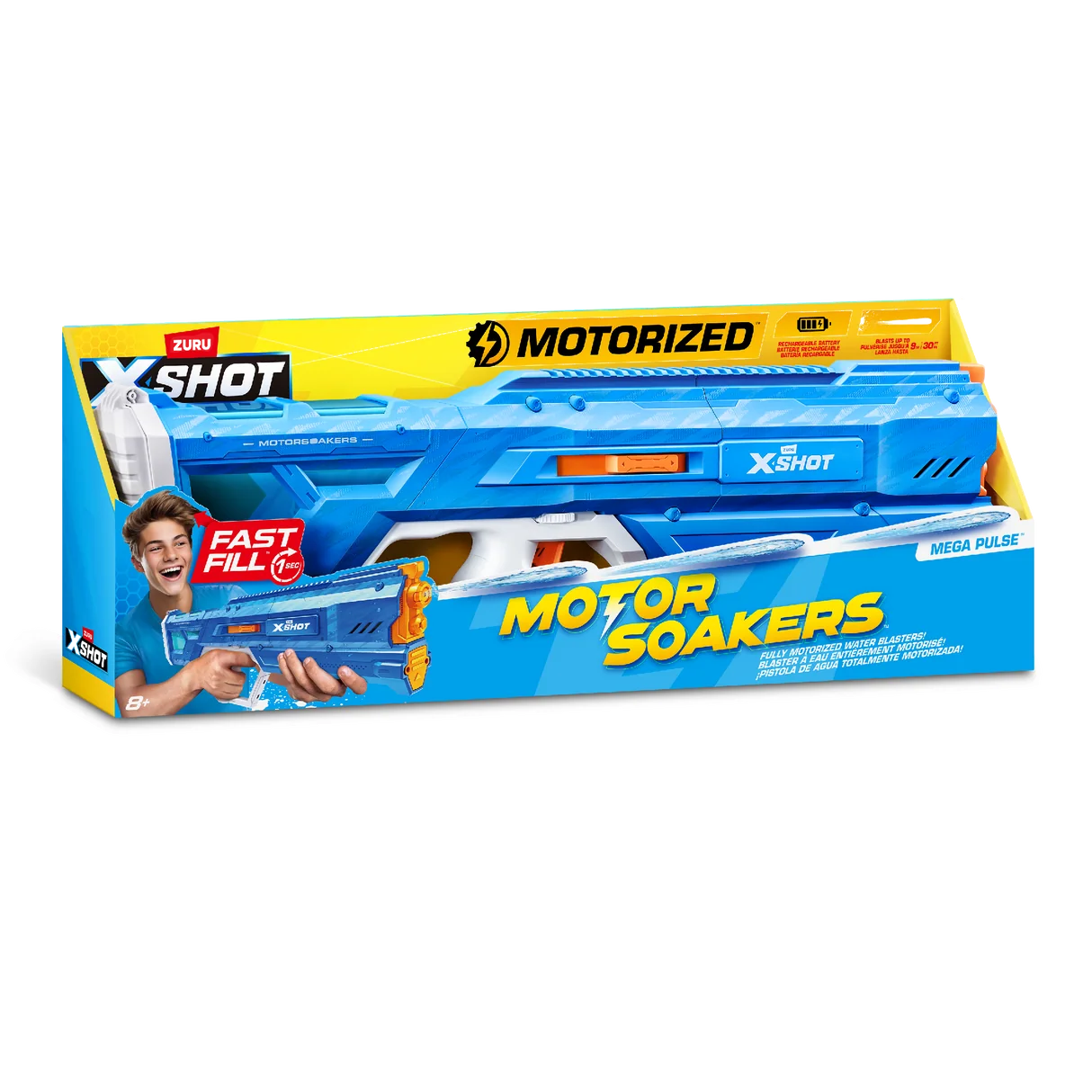 Zuru XSHOT Fast Fill Motor Soakers Mega Pulse USB Charge