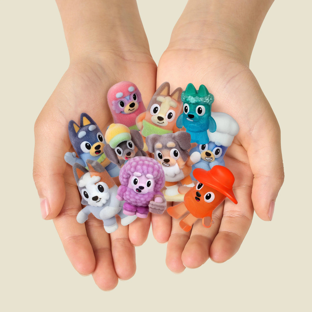Bluey S15 Fuzzies Surprise Figures 2pk Assorted