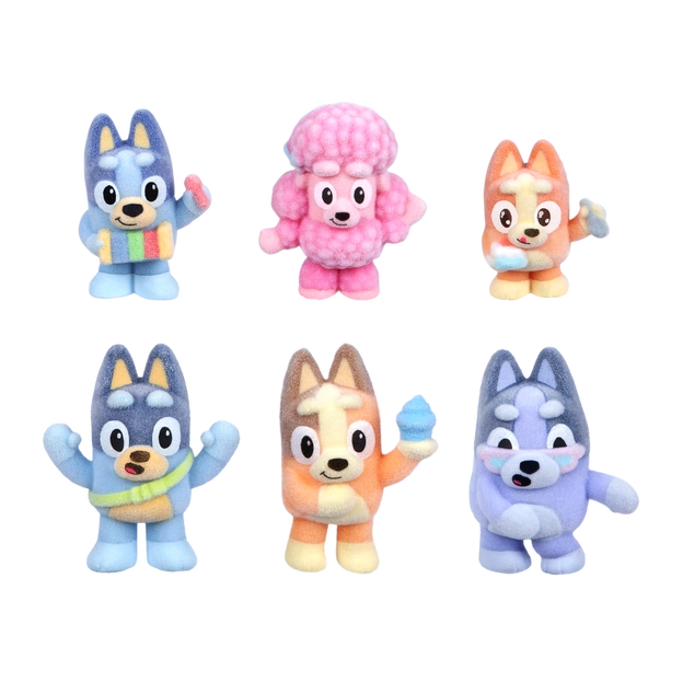 Bluey S14 Fuzzies Surprise Figures 2pk Assorted