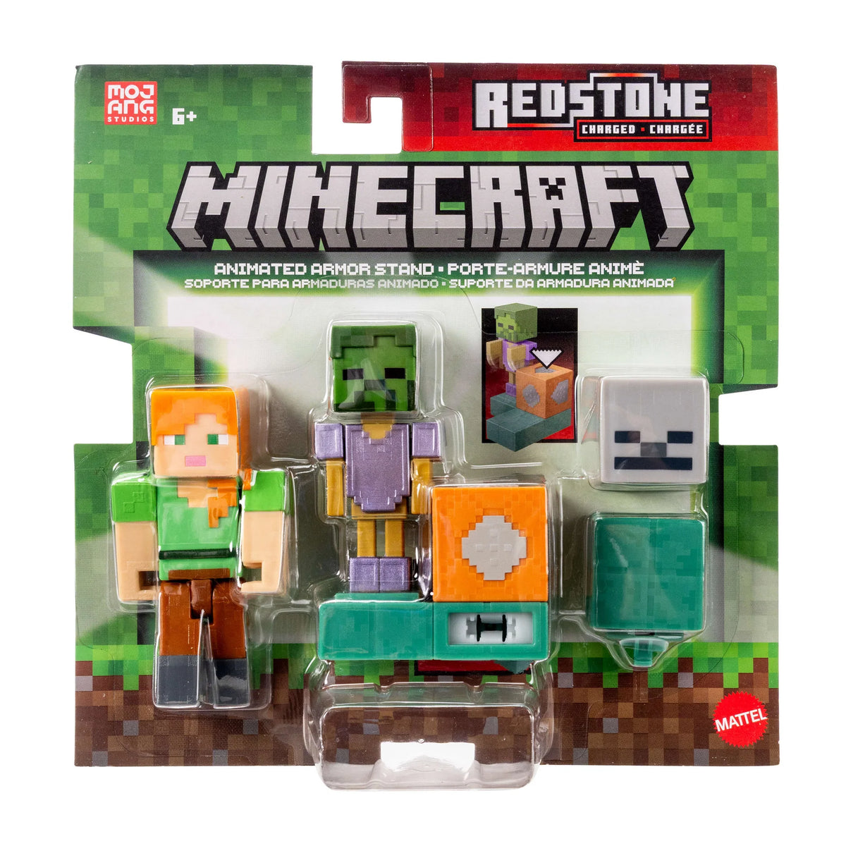 Minecraft Redstone Charged Figure - Animated Armor Stand