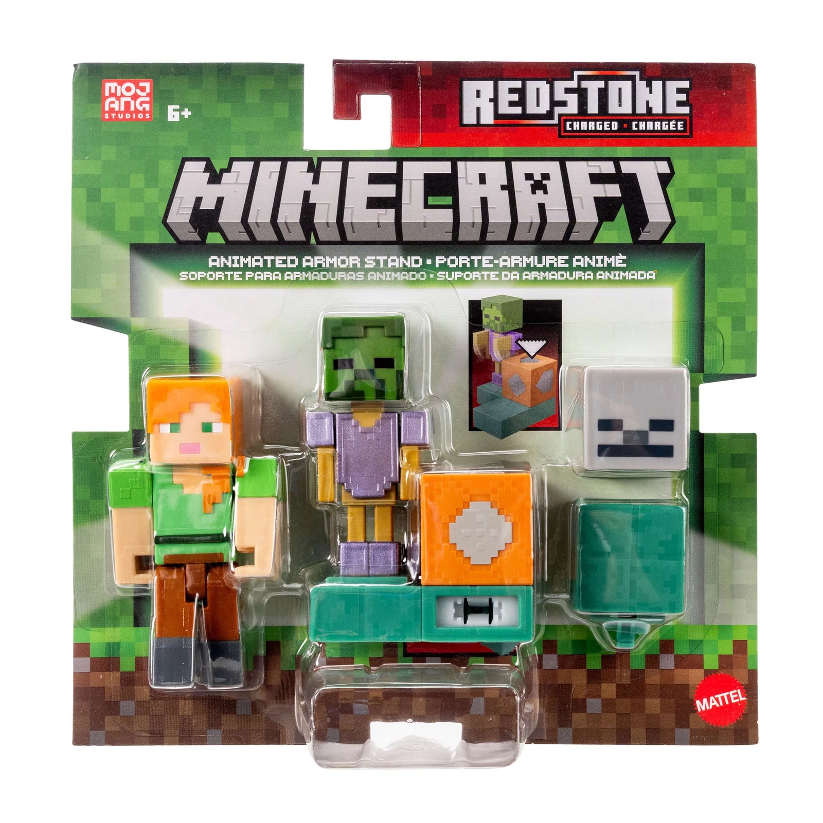 Minecraft Redstone Charged Figure - Animated Armor Stand