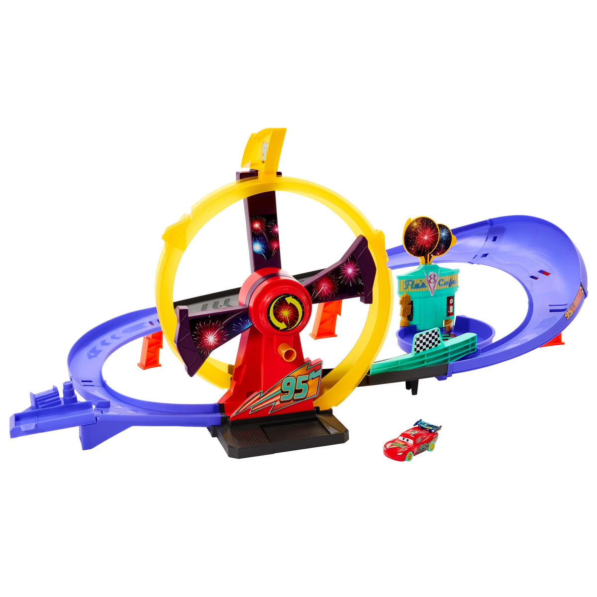 Disney Cars Light Up Lightning McQueen Celebration Raceway
