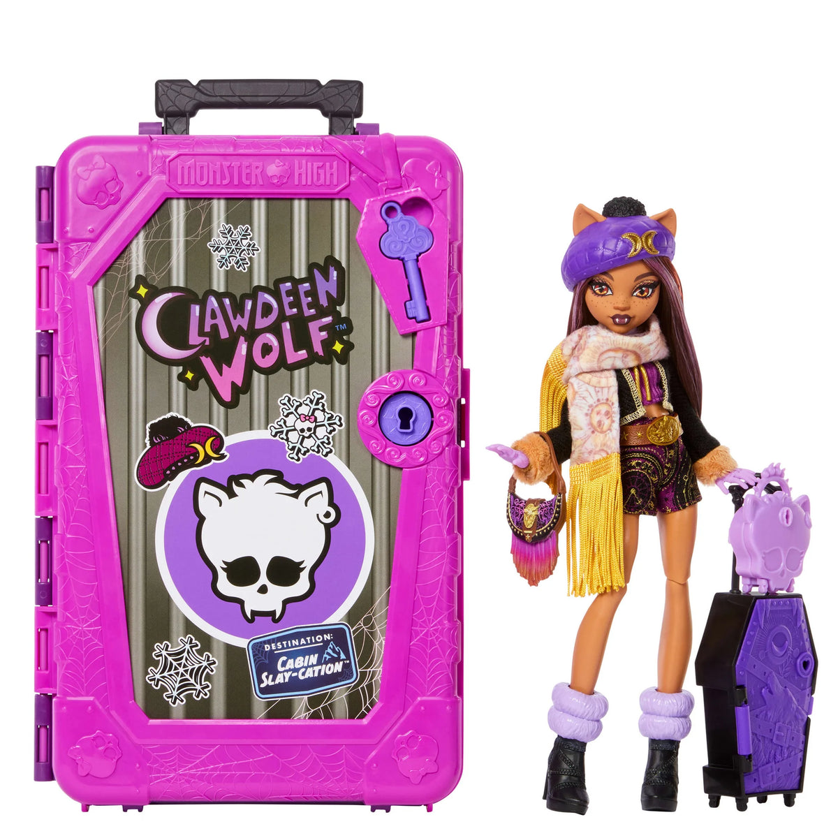 Monster High Skulltimate Secrets Cabin Slay-Cation Doll Clawdeen Wolf