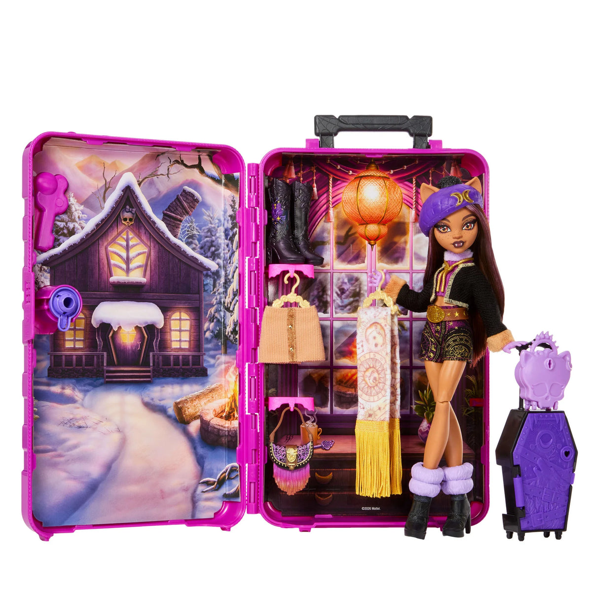 Monster High Skulltimate Secrets Cabin Slay-Cation Doll Clawdeen Wolf