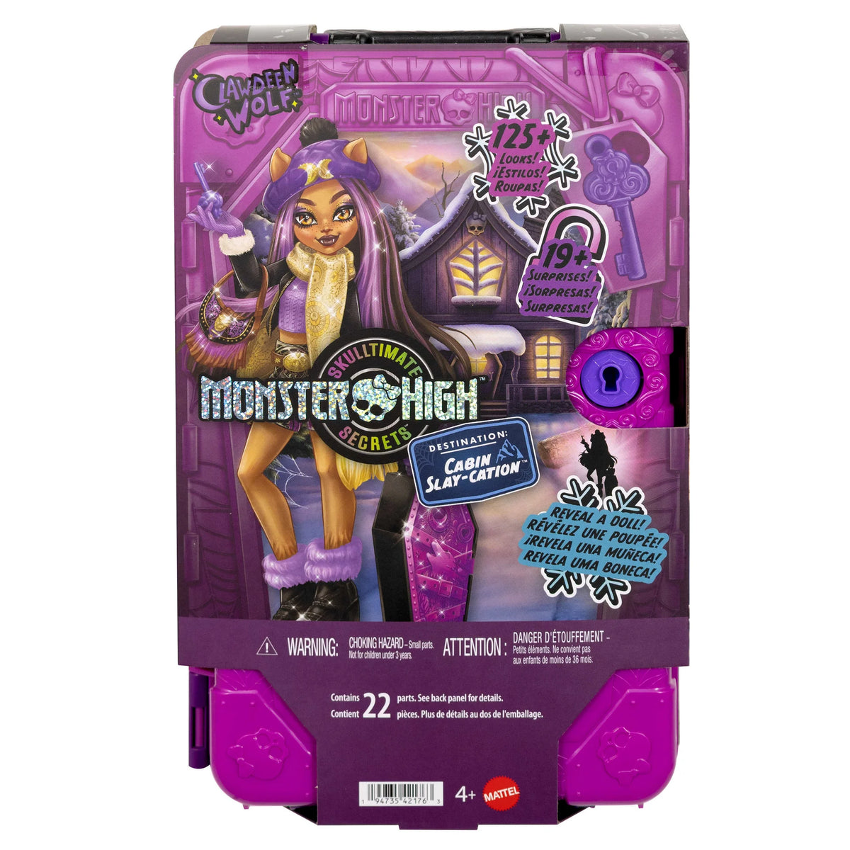 Monster High Skulltimate Secrets Cabin Slay-Cation Doll Clawdeen Wolf