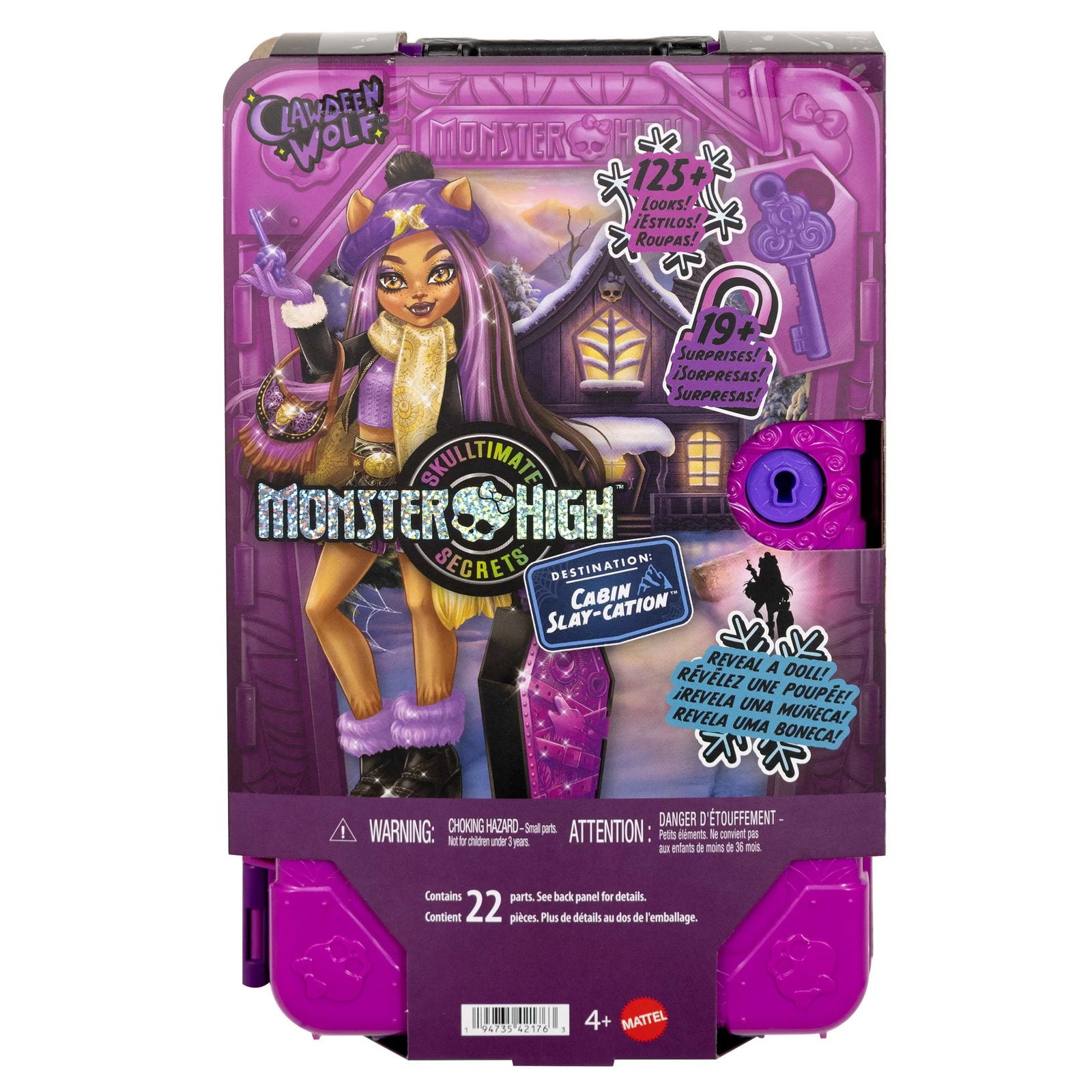 Monster High Skulltimate Secrets Cabin Slay-Cation Doll Clawdeen Wolf