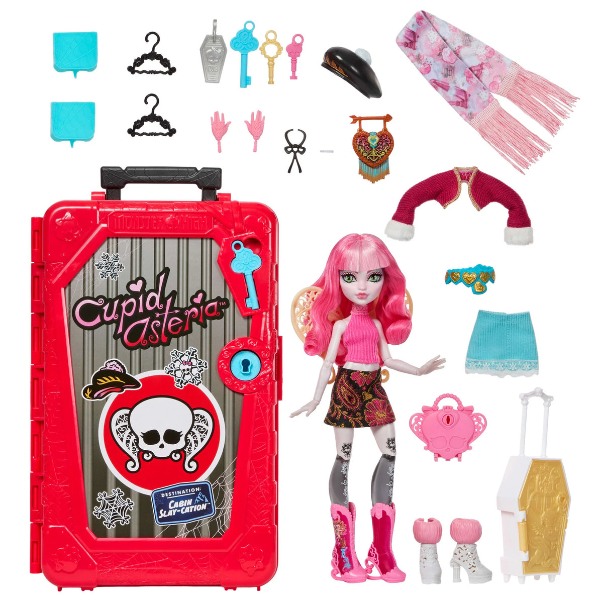 Monster High Skulltimate Secrets Cabin Slay-Cation Doll Cupid Asteria