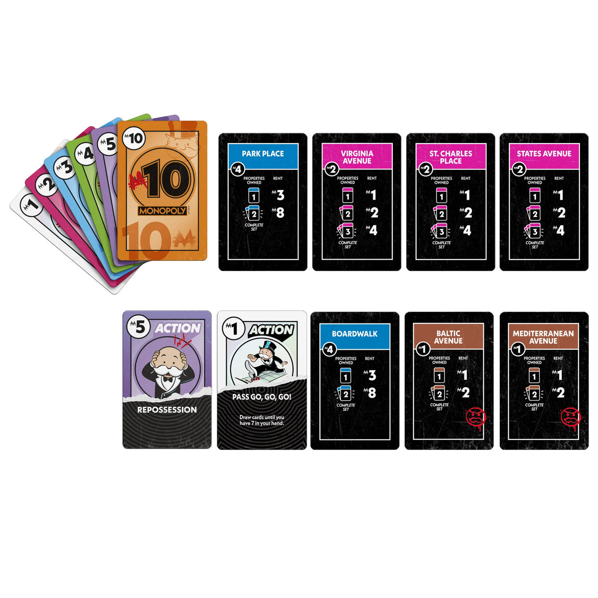 Monopoly Deal NO MERCY Card Game