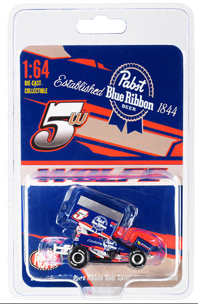1/64 Sprint Car #5W Lucas Wolfe 2021 Pabst Blue Ribbon Beer