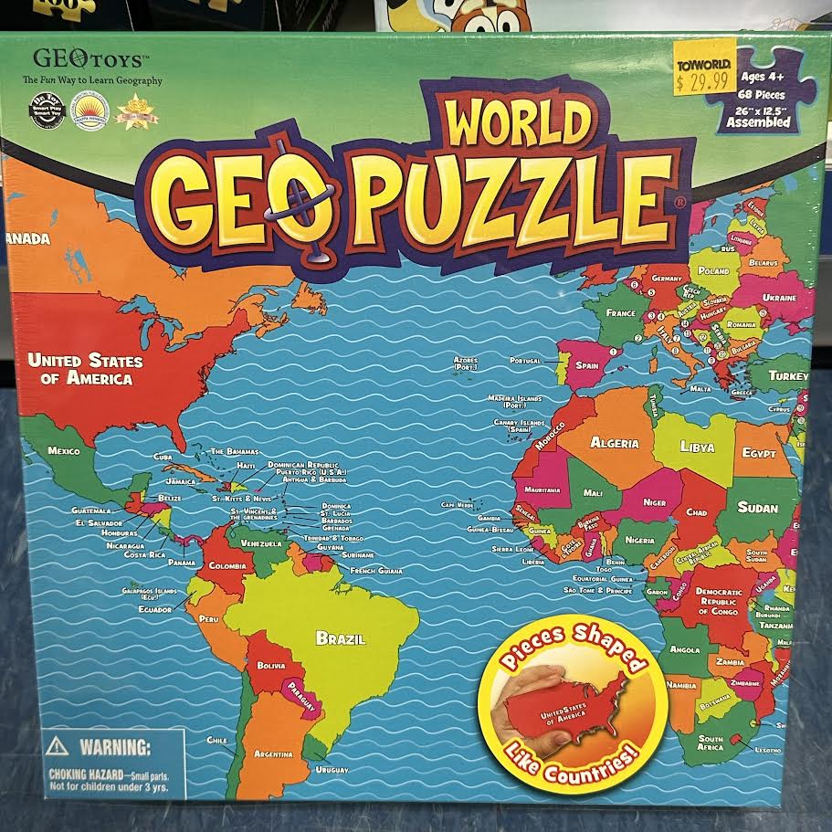 Geo Puzzle The World 68pc Puzzle