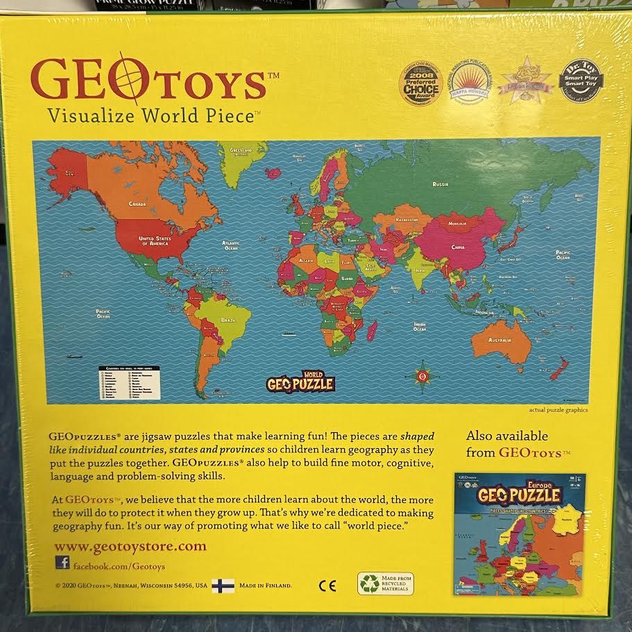 Geo Puzzle The World 68pc Puzzle