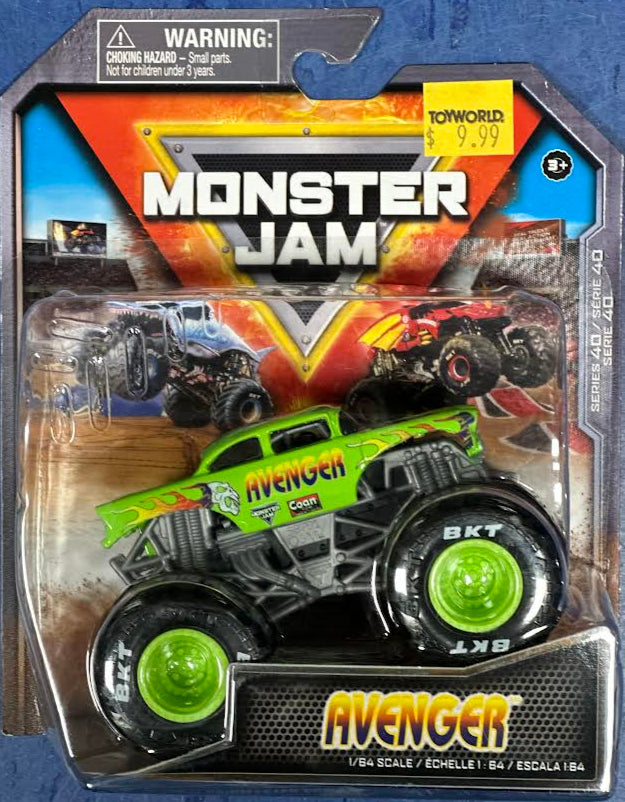 Monster Jam 1/64 Vehicles Series 40 Avenger Green