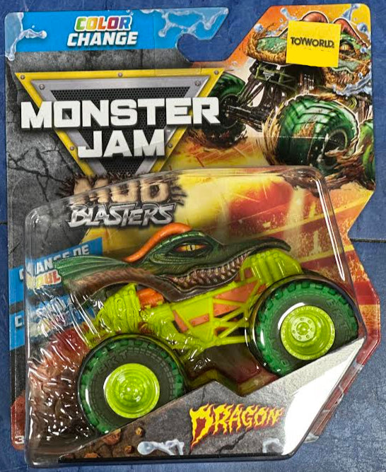Monster Jam 1/64 Vehicles Mud Blasters DRAGON
