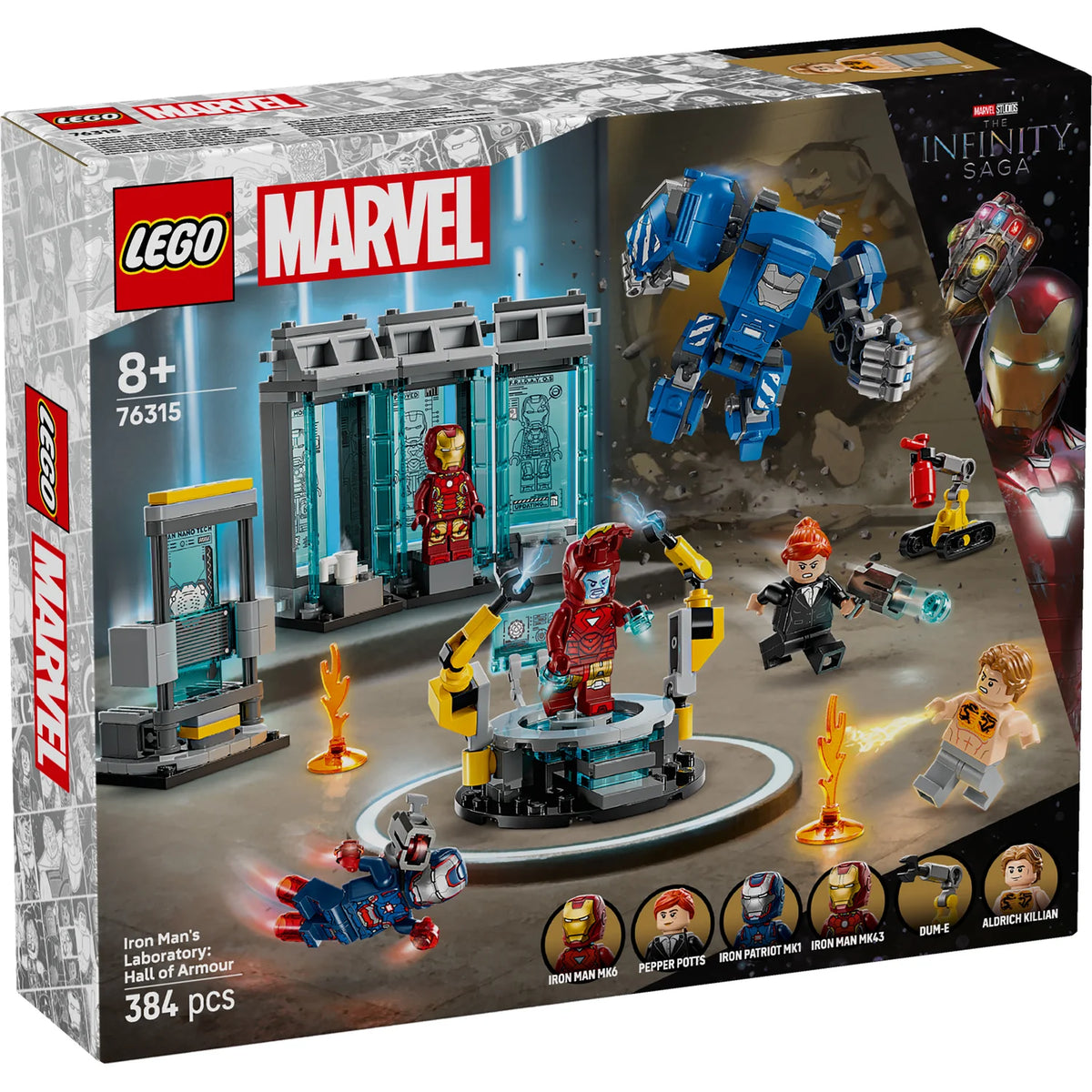 Lego 76315 Iron Man&#39;s Laboratory - Hall of Armour