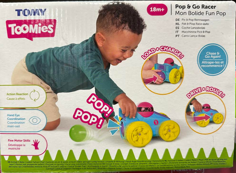 Tomy Toomies Pop &amp; Go Racer Blue