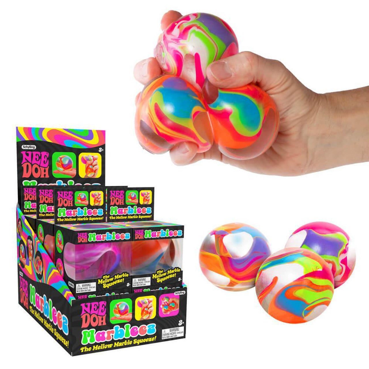 Schylling Nee Doh Marbleez Stress Ball Assorted