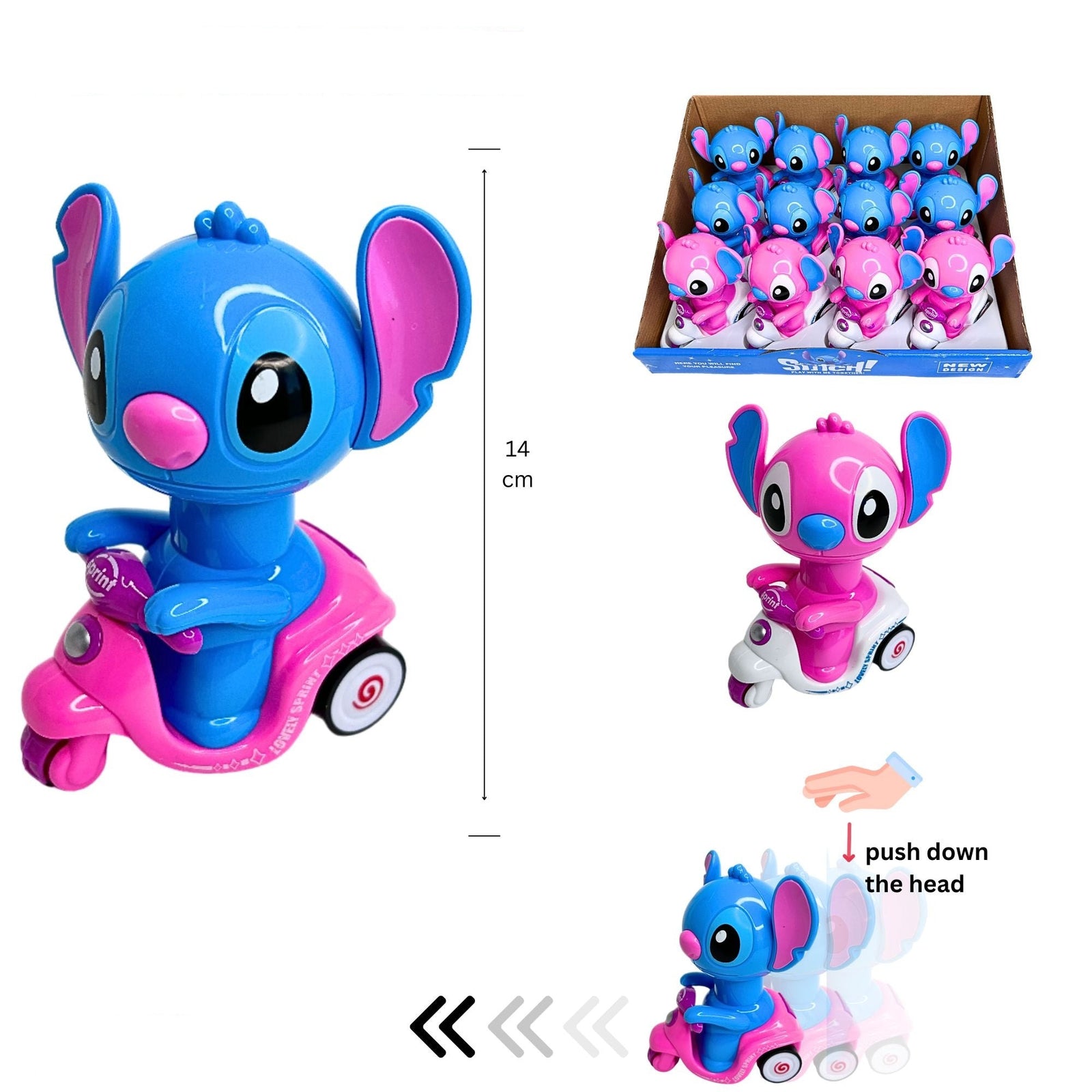 Stitch or Angel on Friction Bike