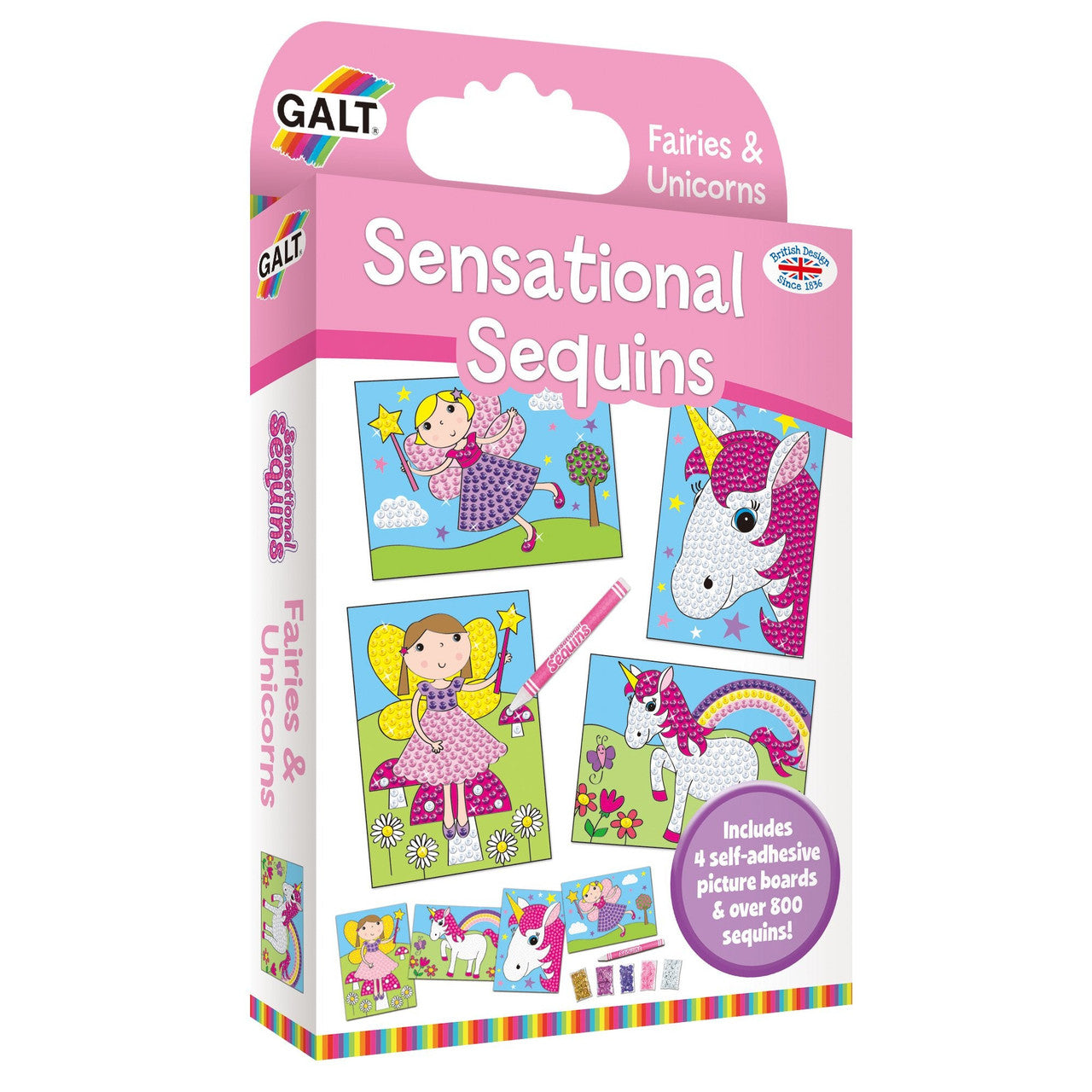 Galt Sensational Sequins - Fairies and Unicorns