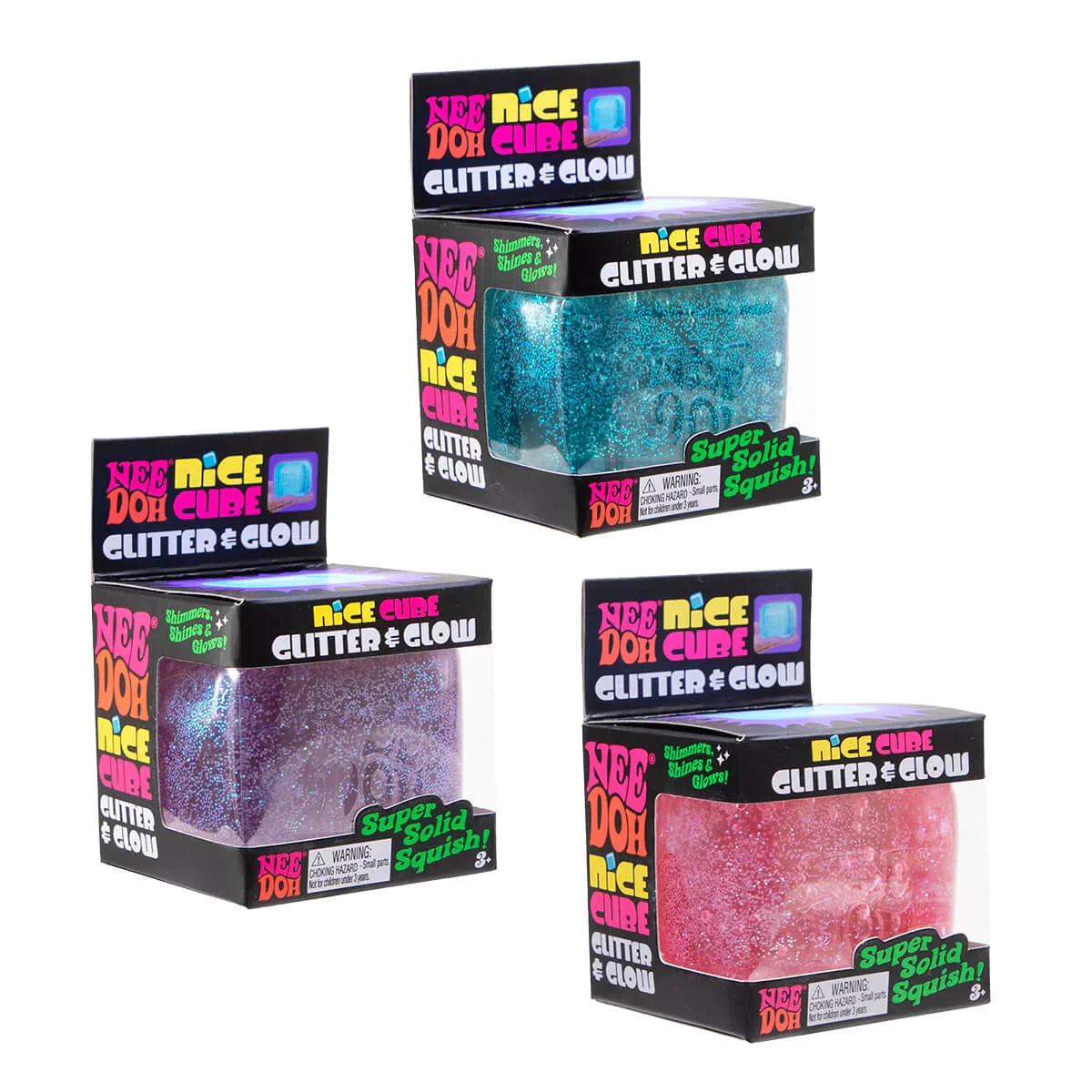 Schylling Nee Doh Nice Cube Glitter &amp; Glow