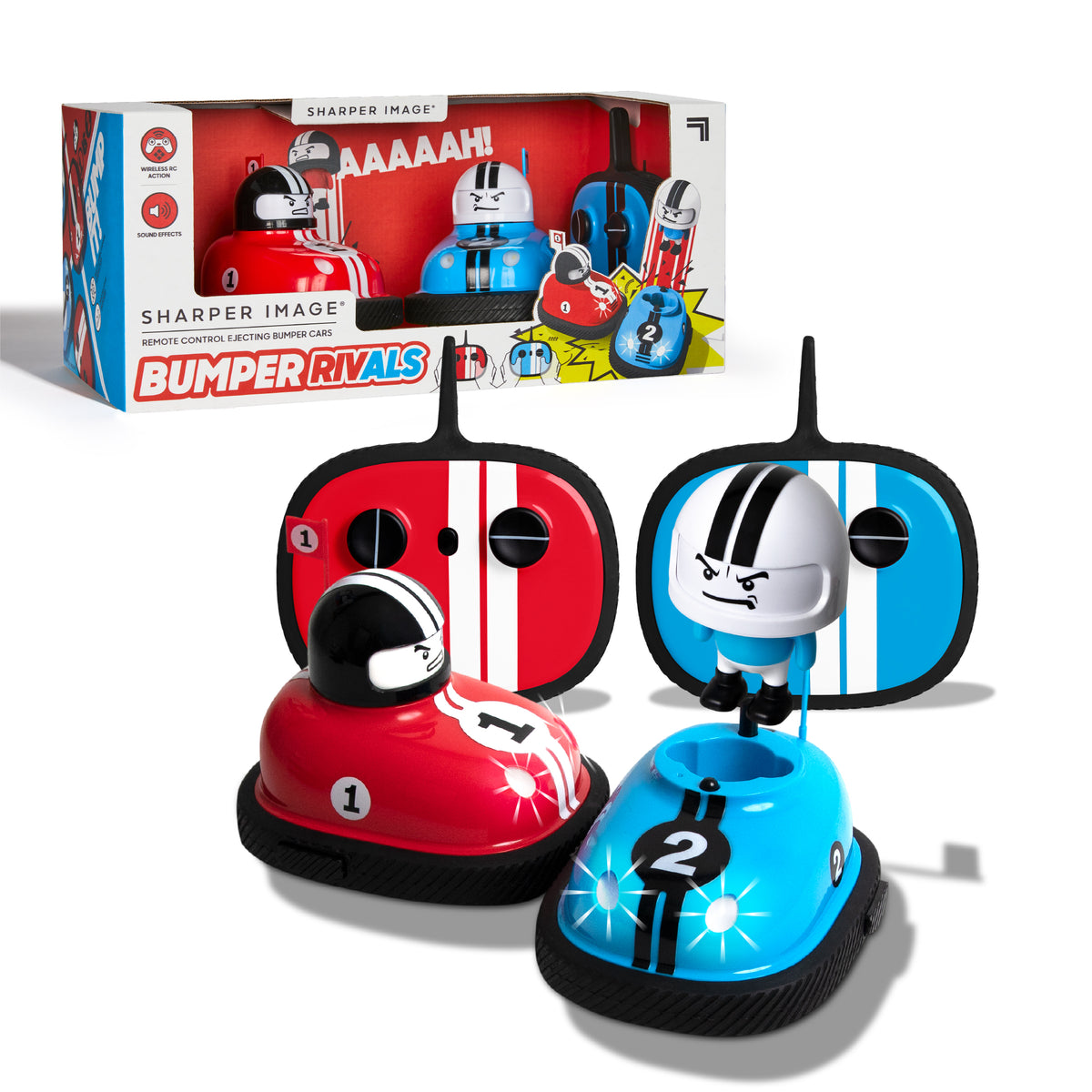 Sharper Image RC Bumper Rivals Cars - Req 10 x AAA Batteries