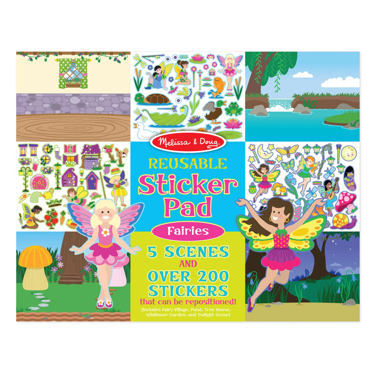M&amp;D 8603 Reusable Sticker Pad Fairies