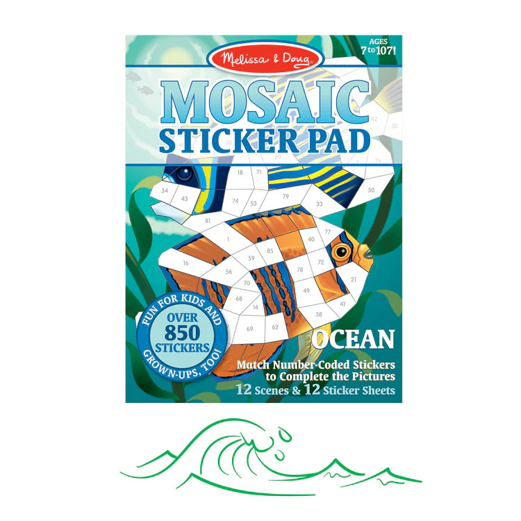 M&D 30162 Mosaic Sticker Pad Ocean