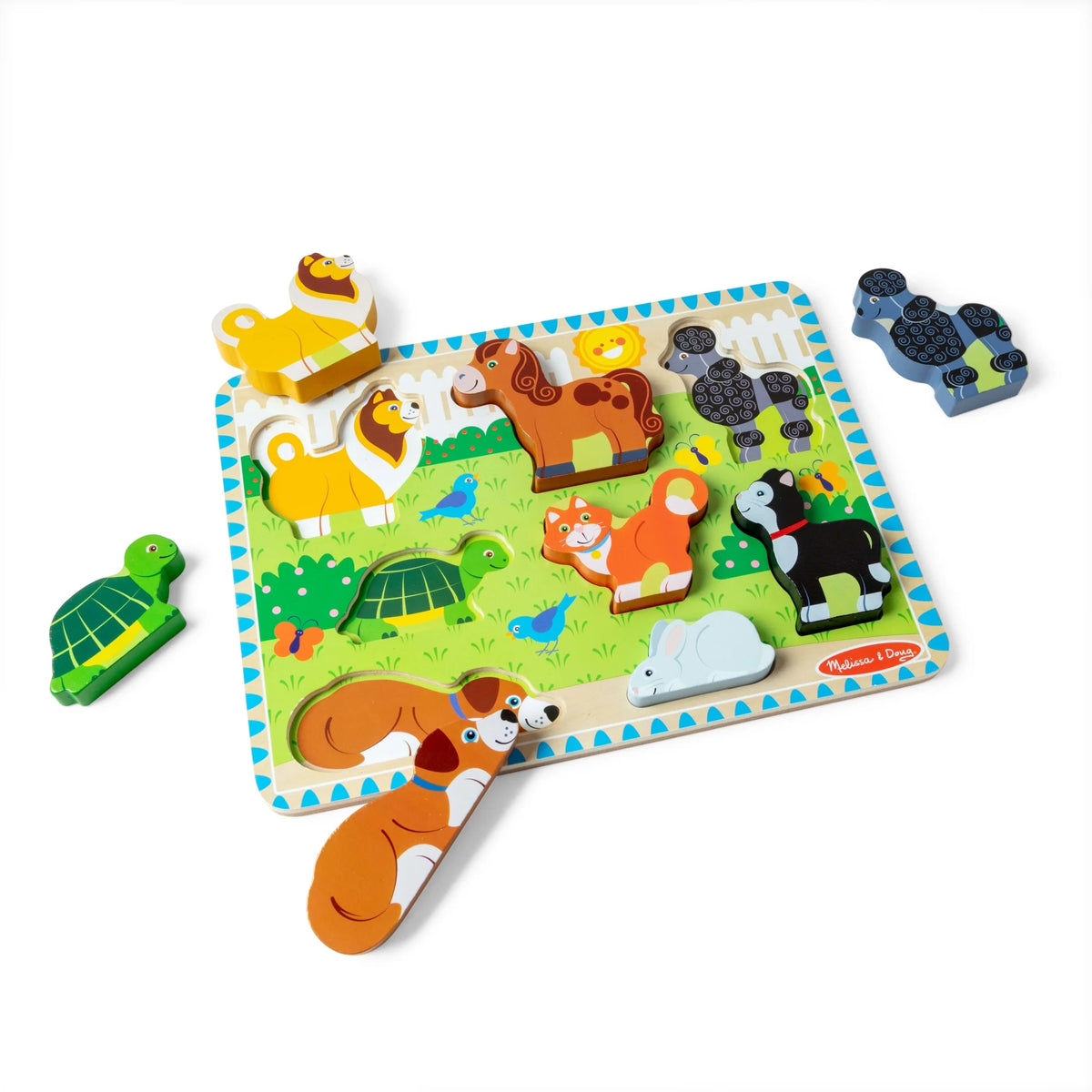 M&amp;D3725 Wooden Chunky Puzzle Pets