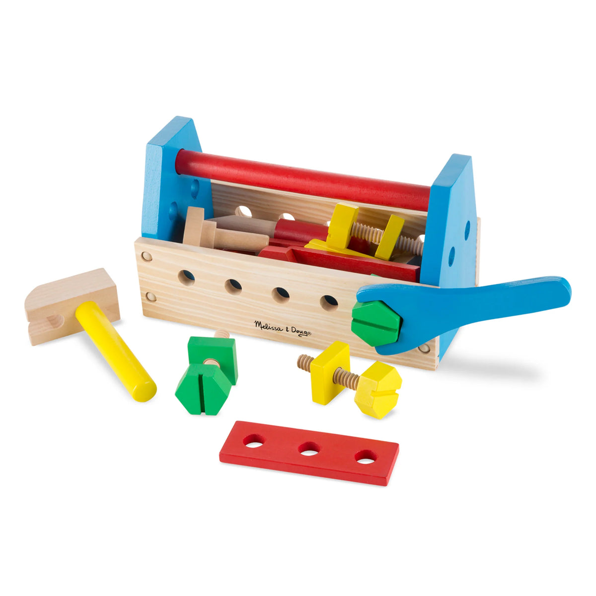 M&amp;D73097 Wooden Take Along Tool Kit 24 Pieces NEW