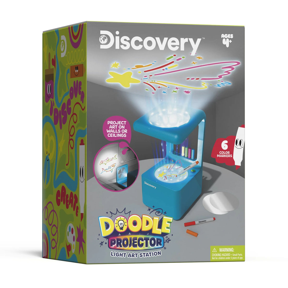 Discovery Doodle Projector Light Art Station Req 4 AA Batteries