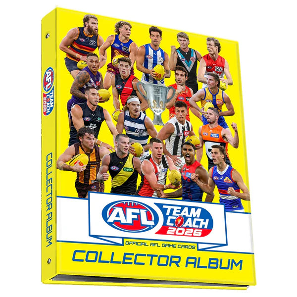 AFL Team Coach 2026 Footy Card Collector Album