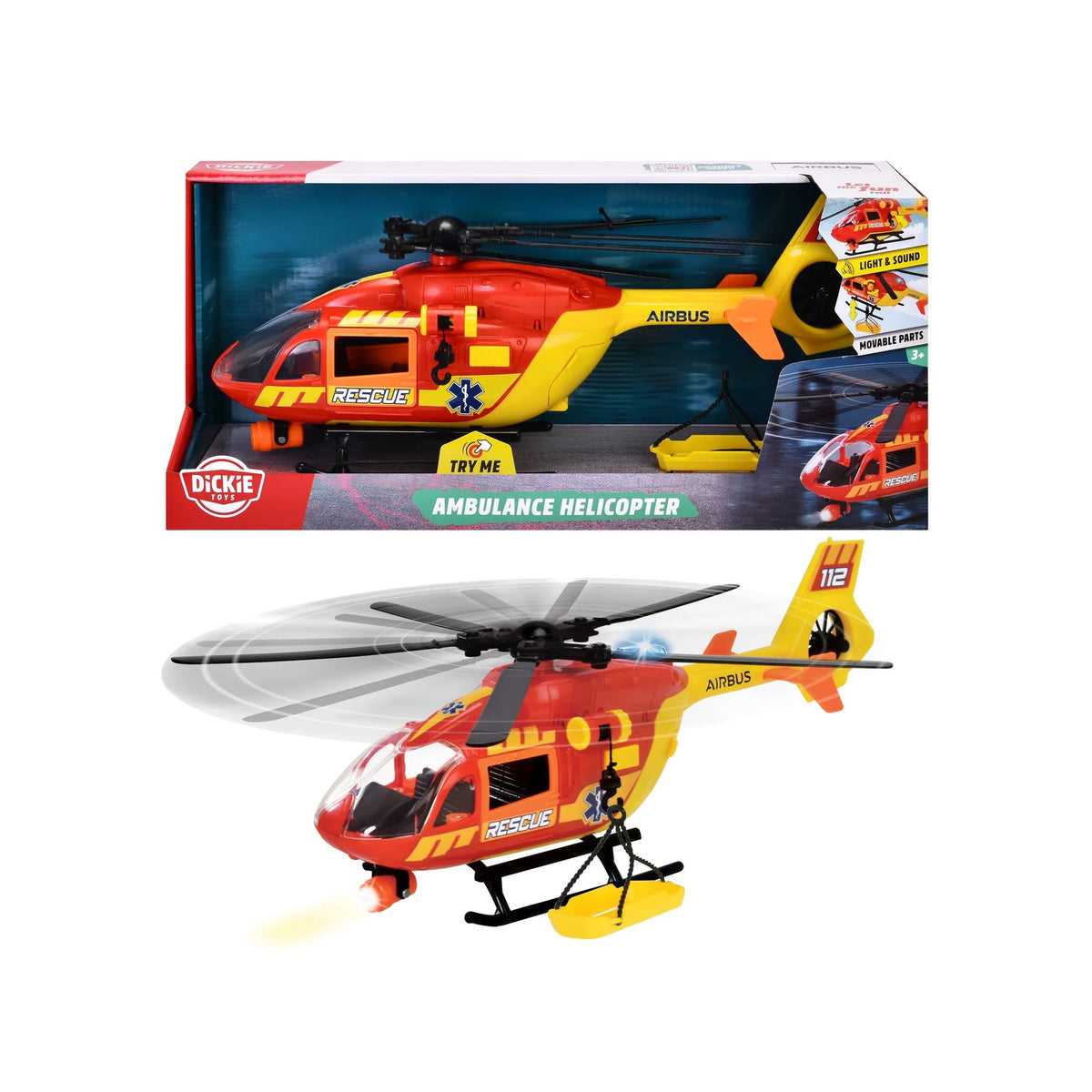 Dickie Toys Ambulance Helicopter Lights &amp; Sounds