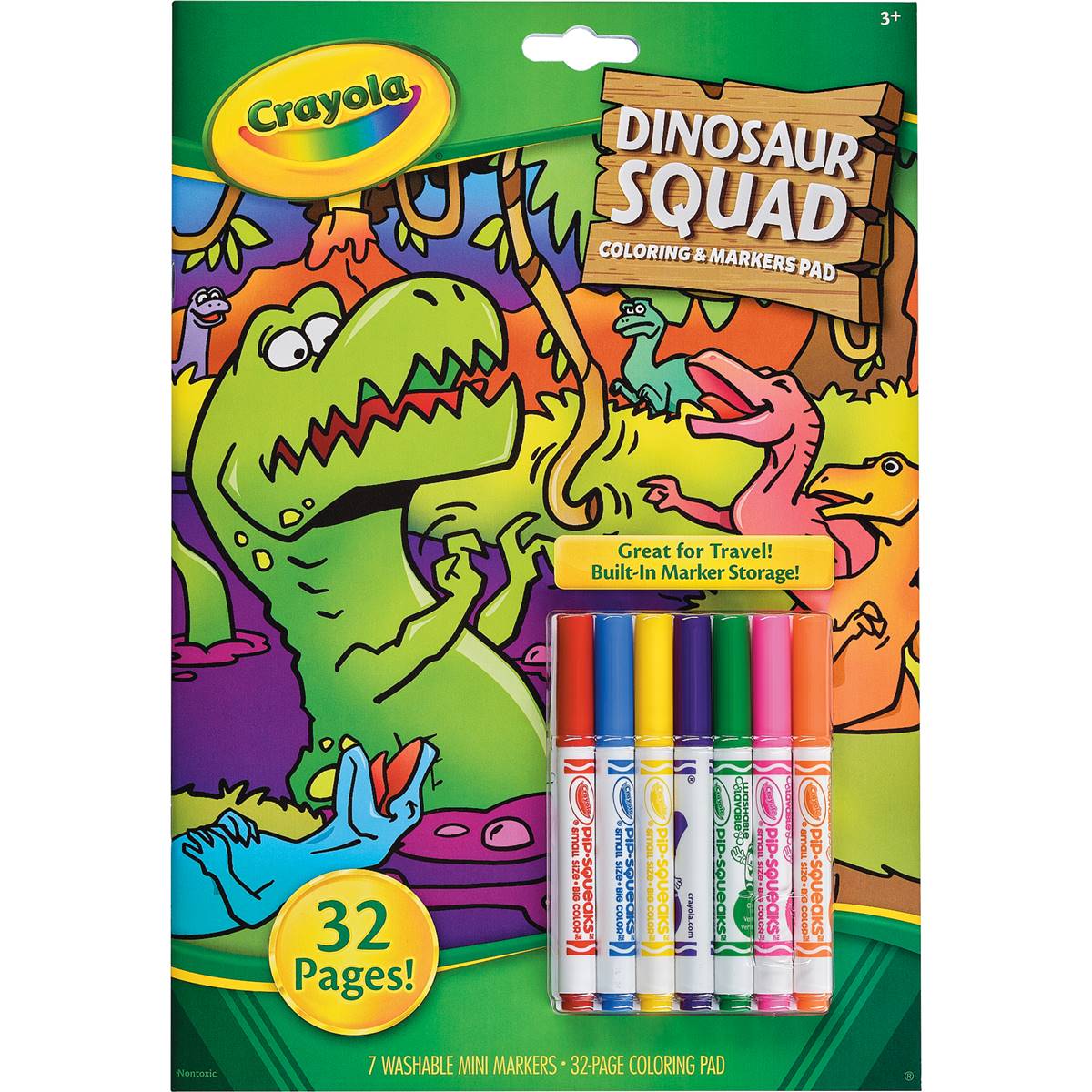 Crayola Dinosaur Squad Colouring &amp; Markers Pad 32pages