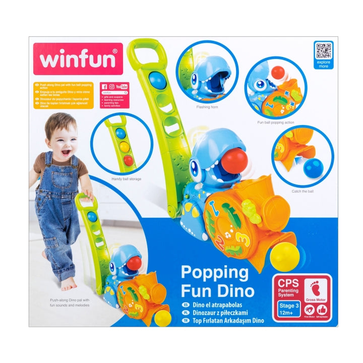 Winfun Popping Fun Dino Req 2 x AAA Batteries Included