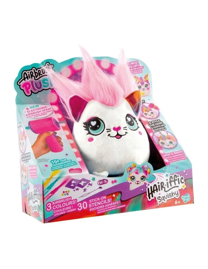 Air Brush Plush Hair'iffic Squishy Plush Assorted