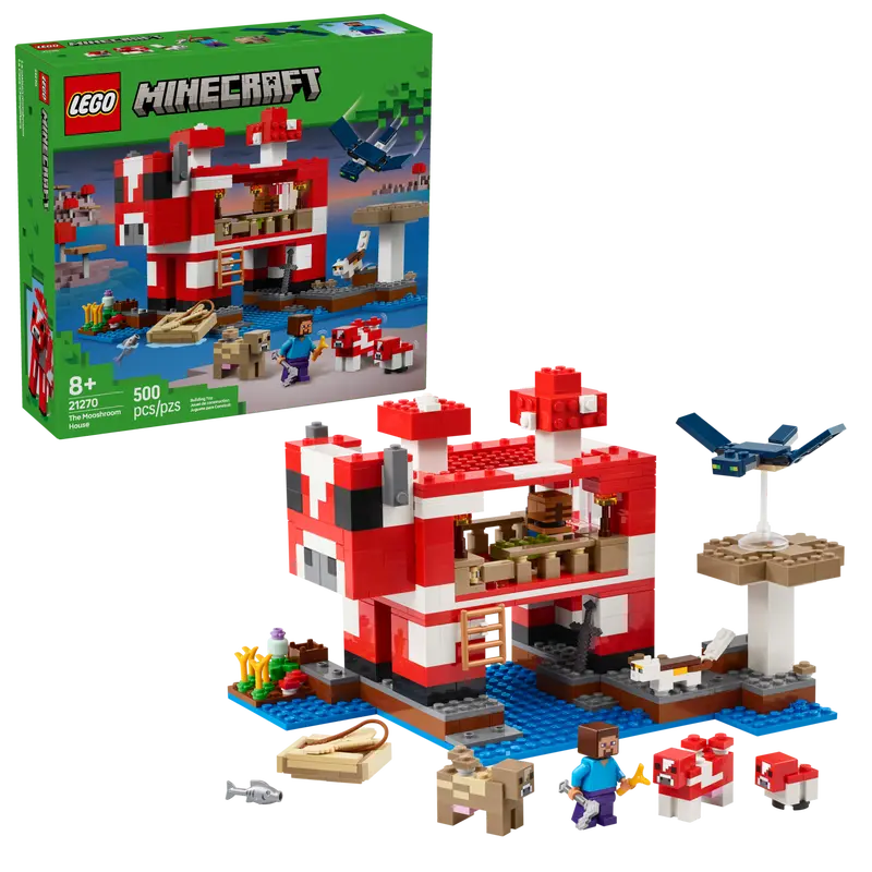 Lego 21270 Minecraft The Mooshroom House