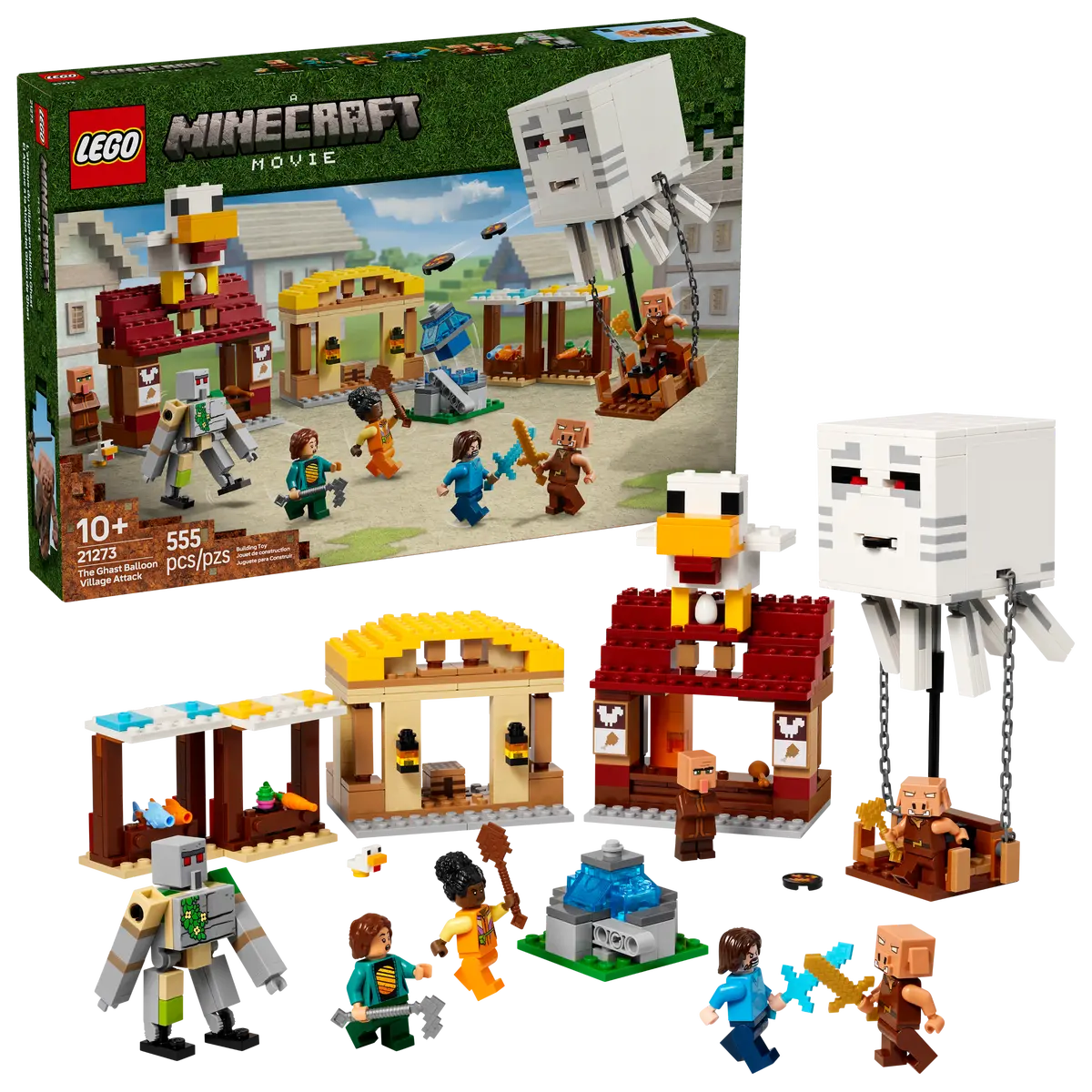 Lego 21273 Minecraft Movie The Ghast Balloon Village Attack
