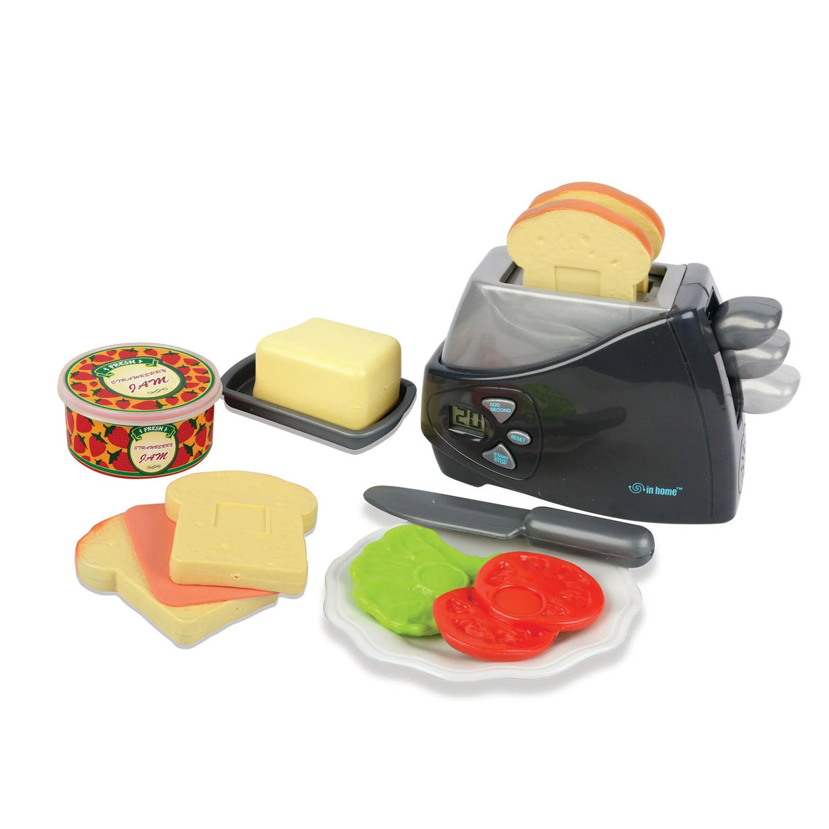 Red Box In Home Electronic Toaster Playset - 3 AA Demo Batteries Included