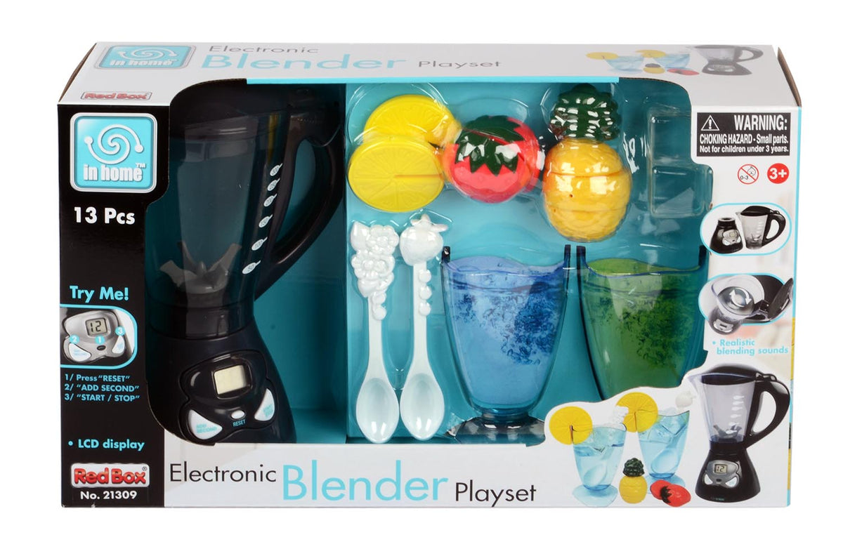 Red Box In Home Electronic Blender Playset - 3 AA Demo Batteries Included
