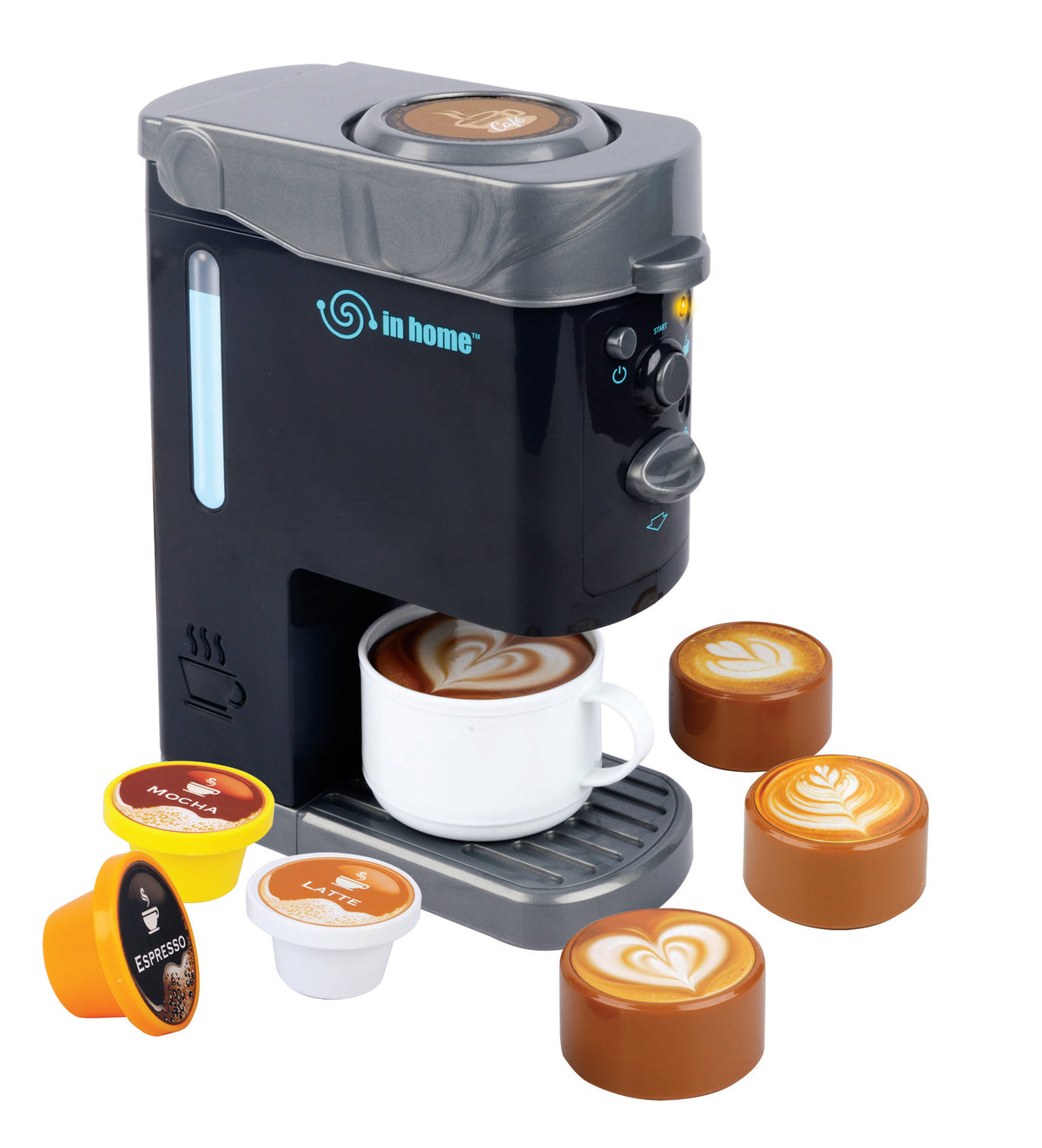 Red Box In Home Light &amp; Sound Capsule Coffee Maker Playset - 2 AA Demo Batteries Included