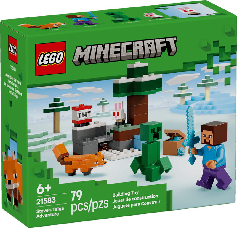 Lego 21583 Minecraft Steve's Taiga Adventure
