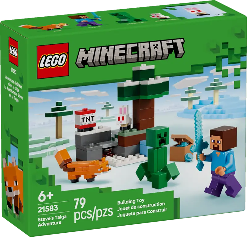 Lego 21583 Minecraft Steve's Taiga Adventure