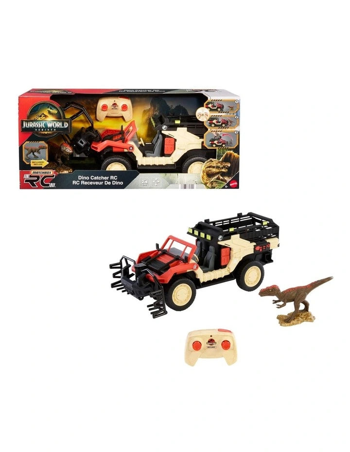 Matchbox Jurassic World R/C Dino Catcher Vehicle Req 5AA + 2AAA Batteries