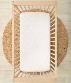 LTD Cotton Cot Quilted Mattress Protector 132cm x 77cm x 19cm